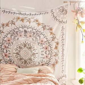 Floral Medallion Tapestry